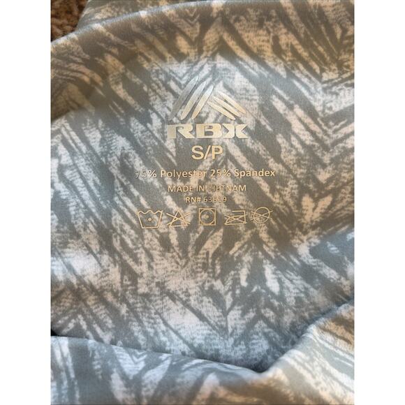 RBX Reebox 2pc Abstract Chevron Activewear Workout Yoga Running Set Women Small - Picture 8 of 11